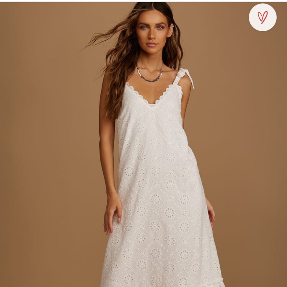 NWT white lulus dress xs